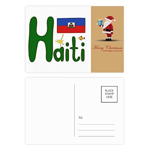 Drapeau d'Haïti carte postale lot de 20 pour célébrer la culture haïtienne en famille