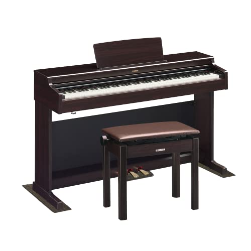 ヤマハ YAMAHA DigitalPiano 電子ピアノ 88鍵盤 高低自在椅子付属 ARIUS アリウス YDP-165 (防音/防振マットセット, R ニューダークローズウッド調仕上げ)