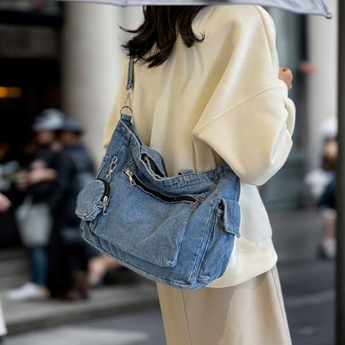 Bolso Denim para Mujer Casual de Gran Capacidad miniatura 2