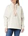 Produktbild Calvin Klein Damen Kapuzenpullover mit kontrastierendem Kordelzug Hoodies, Eggshell/Coral Orange, M