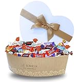 Coffret Coeur et son Assortiment de 80 chocolats Célébrations, Kinder, Milka, Daim | Coffret Original Prêt à Offrir pour la SAINT VALENTIN