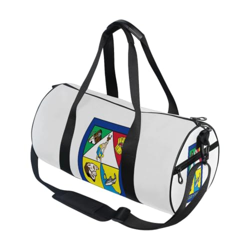 Bolsa deportiva redonda de la bandera de Sonora para gimnasio y viajes