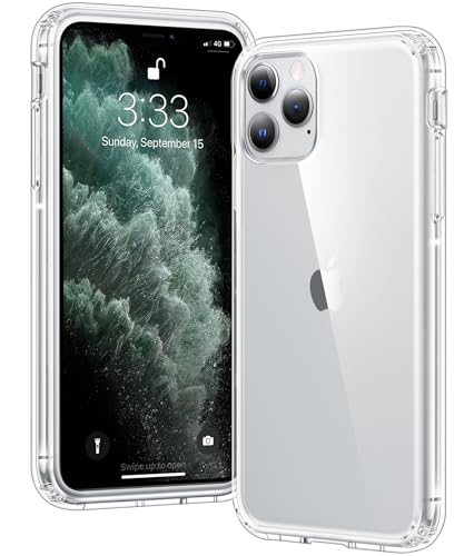 Voyahülle Clear Case for iPhone 11 Pro Max, Ultra Thin, Shockproof TPU Cover, Anti-Yellowing, Crystal Clear, Phone Case for Apple iPhone 11 Pro Max - Clear