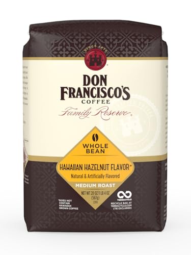 Don Francisco's Hawaiian Hazelnut Whole Bean Coffee, Medium Roast