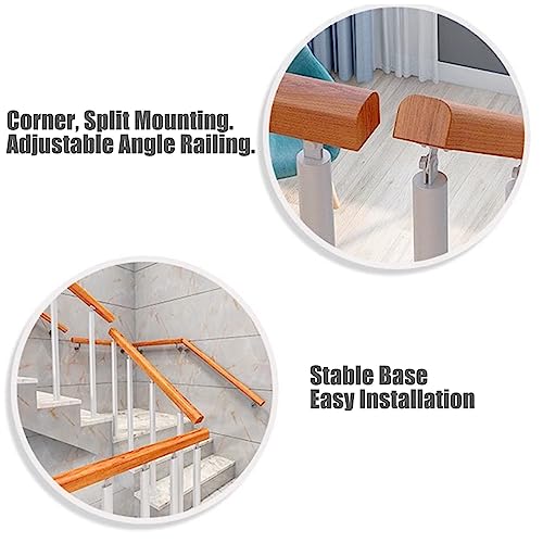 Rambarde d'escalier blanche réglable lot de 2 garde-corps extérieurs 20 cm