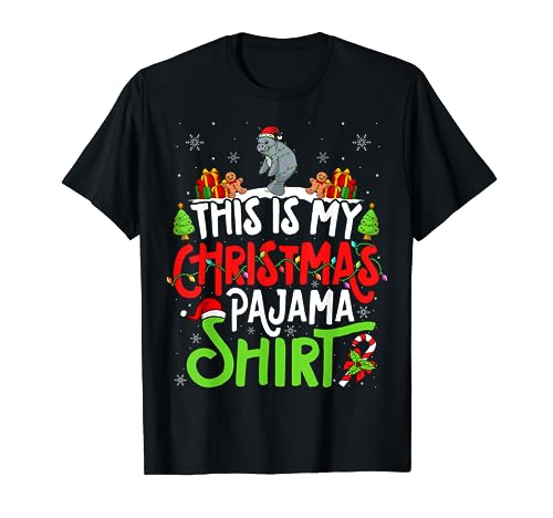 Dugong Christmas Pajama Shirt - Dugong Lover Camiseta
