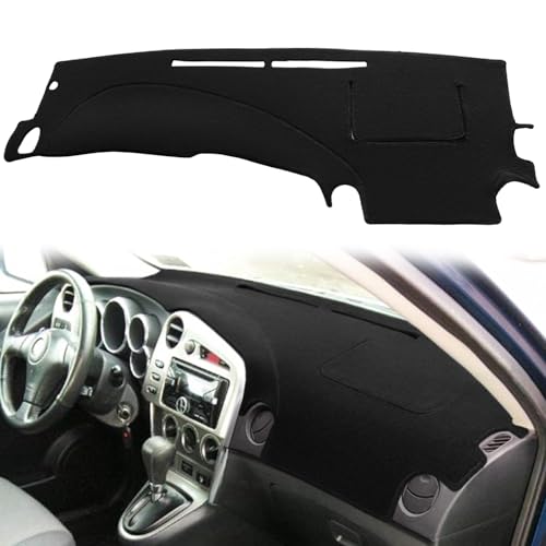 Yiz Dash Cover Mat Custom Fit for Toyota Matrix Pontiac Vibe with Headlight Sensor,Dashboard Cover Pad Cap Carpet Protector J235 (Black)