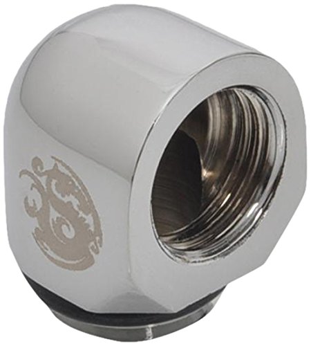 Bitspower IG1/4�C���`�X���b�h�p 90�x�p �G�N�X�e���_�[ �V���C�j���O�V���o�[