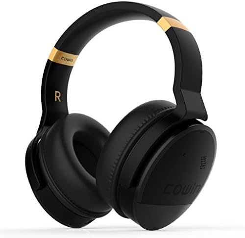 COWIN E8 Active Noise Cancelling Headphone Bluetooth Headphones with Mic Hi-Fi Deep Bass Wireless Headphones Over Ear Stereo Sound 20 Hour Playtime for Travel Work TV Computer Phone - Red