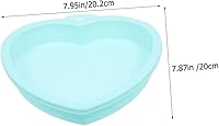 Vista 9 de Zerodeko Molde en forma de corazón, bandejas de silicona para hornear, molde de galletas de silicona, molde para magdalenas en forma de corazón