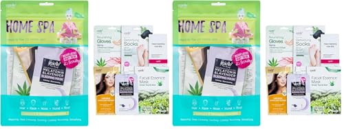 Epielle Home Spa Kit, 6 Relaxation Essentials, Repairing, Soothing, Nourishing & Detoxifying for Radiant Skin, At-Home Spa Kit, Self Care , Korean Skin Care Set
