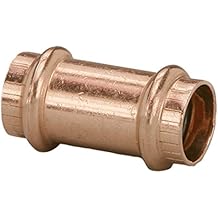 VIEGA 78172 Propress Zero Lead Copper Coupling بدون توقف 1/2 "Press x Press 5-Pack