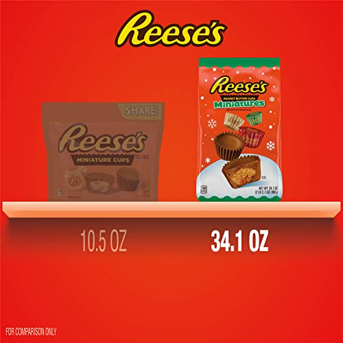 Reese's Miniatures Milk Chocolate Peanut Butter Cups Candy 34.1 Oz Bulk Bag #TOP5