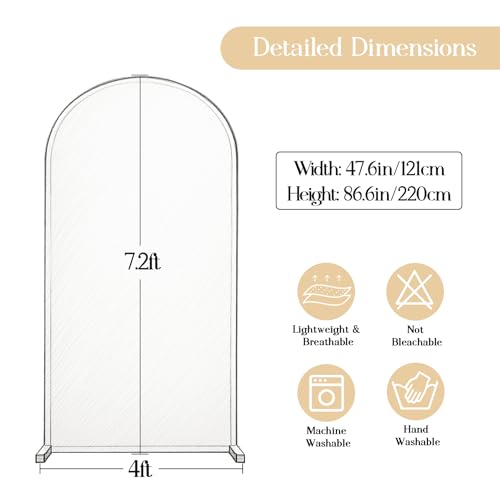 Funda para Arco Fondo Dorado 7.2FT para Eventos miniatura 5