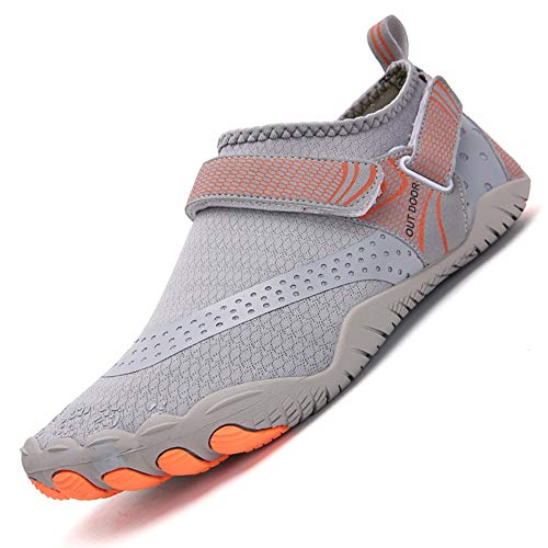 Ikeyo Hombre Secado Rápido Respirable Zapatos de Agua Antideslizante Surf Escarpines Playa Natación Playa Zapatillas