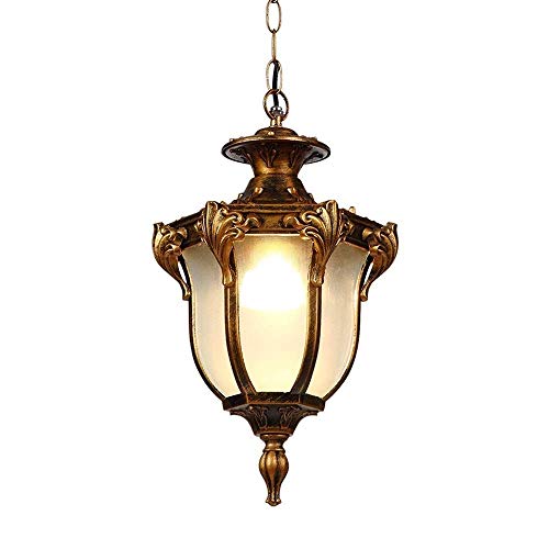 Luminaire extérieur étanche pour suspendre sous toit terrasse et balcon sans rouille