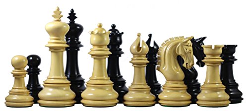 Black Friday Clearance Staunton Castle Alexandria Series Premium Chess Pieces 4.5"