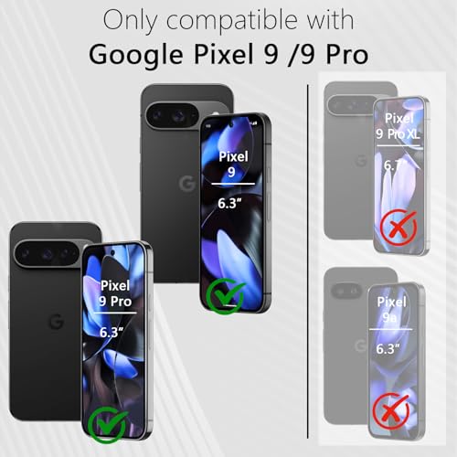 Coque violette pour Google Pixel 9 et 9 Pro avec anneau et miroir - 2