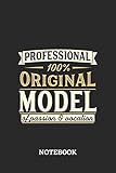  Professional Original Model Notebook of Passion and Vocation: 6x9 inches - 110 graph paper, quad ruled, squared, grid paper pages • Perfect Office Job Utility • Gift, Present Idea