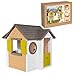 Produktbild Smoby - Mein Neues Haus - Spielhaus für Kinder für drinnen und draußen, erweiterbar durch Zubehör, Gartenhaus für Jungen und Mädchen ab 2 Jahren