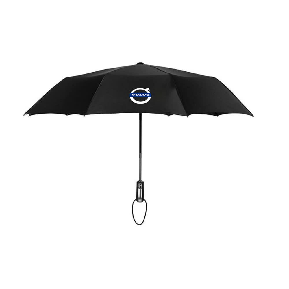 UV Windproof Sun Umbrella Compatible for Volvo 10 Ribs Automatic Open/Close Umbrella,Fast Drying Waterproof Reinforced