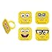 Spongebob Squarepants Mood Faces Cupcake Rings - 24 pcs