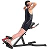 romeinse stoel Binnengeschiktheids Roman Stoel, Hyper Back Extension Romeinse Stoel met Gestoffeerde, Sporttrainers voor het Versterken van de Buikspieren, Biceps en Kernkracht