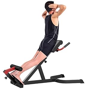romeinse stoel Binnengeschiktheids Roman Stoel, Hyper Back Extension Romeinse Stoel met Gestoffeerde, Sporttrainers voor het Versterken van de Buikspieren, Biceps en Kernkracht