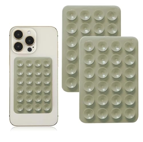 2 Pack Silicone Suction Cup Mobile Phone Holder Versatile Self-Adhesive Suction Cup Mobile Phone Suction Cup Holder Suction Cup Mat For Mobile Phones 