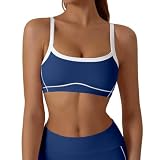 POIUIYQA Sujetador Deportivo Mujer, Top Deportivo de Alto Soporte Alta Elasticidad Transpirable para Yoga Fitness Running Gimnasio Entrenamiento y Pilates