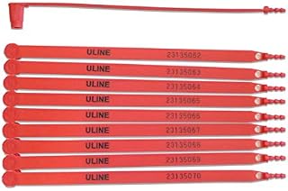 Uline Plastic Truck Seals | Tamper Evident; Each Seal is Numbered Sequentially; Use