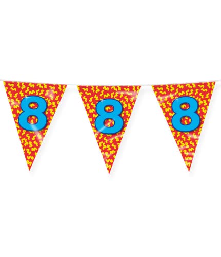 PD-Party 7042008 Foil Bunting, Red/Yellow