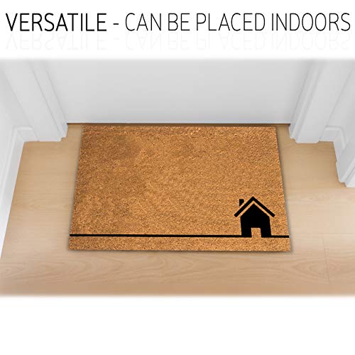 Plus Haven Coco Coir Home Entrance Door Mat – 17.5" X 30" House Welcome Mat - Heavy Duty Doormat For Outdoor & Indoor Use #TOP5