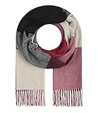 Majea Damenschal Winterschal Strickschal Damen Schal (880042) (rot 20)