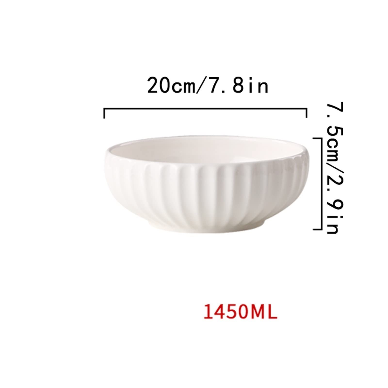 Talerze obiadowe Miski na zupę Ceramiczne miski na zupę, Miski na płatki zbożowe, Kuchenne miski porcelanowe na ramen Zestaw 2, Miski deserowe do użytku wewnątrz, Miski sałatkowe Miska,