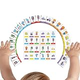 Genérico Gedächtnisspiel für Kinder, pädagogisch, Spiel zum Paaren von Ampelbildern, für Jungen, Mädchen, Haus, Vorschule, Garten, Schule, Zuhause, Kinderzentrum, Geburtstag