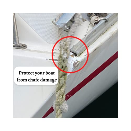 NORTHGEAR Dock Line Chafe Guards 24” Length (2 Pack) UltraStrong Removable Chafing Guard, UV
