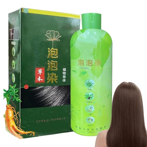 Champú para teñir el cabello,Champú para teñir el cabello negro | Teñido del 3 en 1 de color - de color de de aspecto natural para gris para hombres, mujeres y ancianos