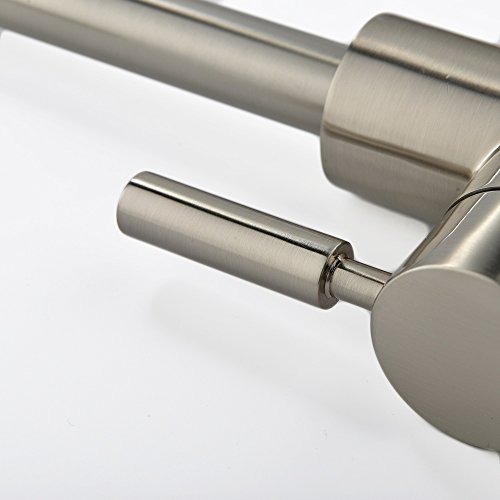 Comllen Single Hole Stainless Steel Kitchen Faucet, Modern Single Handle Bar Faucet, 360 Degree Swivel Hot and Cold Outdoor Kitchen Sink Faucet