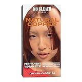 No Bleach London Permanent Hair Dye, Long-Lasting and Multi-dimensional At-Home Hair Colour, Fortified with Vegan Sea Silk and Cocamide for Incredible Shine, Colour: Natural Copper (Complete Kit)