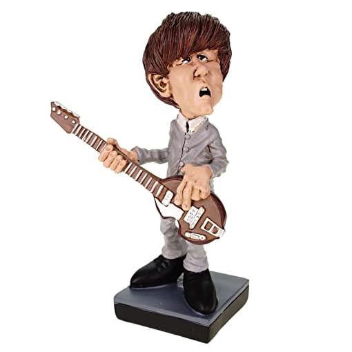 Figurine Funny Life Rockstar Angus By Warren Stratford - Pierre Artificielle Peinte Main - Déco Humoristique