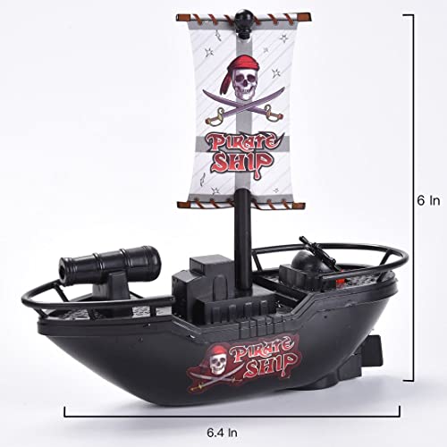 Juephe Pool Pirate Toy Boat Bath Toys - Children’s Toy Boat，Pirate Yacht Toy in Bath Tub, Gift for Kids Pool Toy