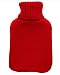 Bolsa de agua caliente axion - incluye funda/forro de tejido rojo