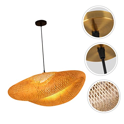 LABRIMP 1Pc Decoração Restaurante- **Cm Antigo Candelabro Pendurado Sombra Quente Ninho Gaiola Pinge