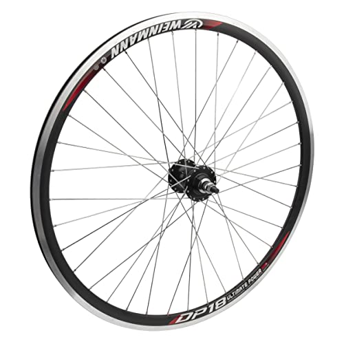 WheelMaster Weinmann DP18 Rear Wheel - 700c, 36H, Fixie/Freewheel, MSW, Black/Black/Silver