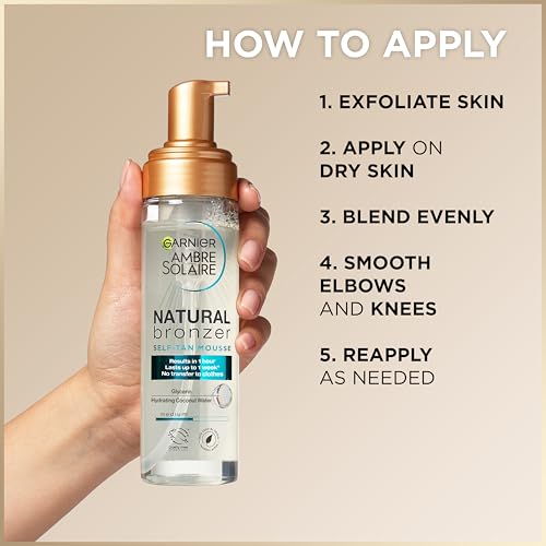 Garnier Ambre Solaire Natural Bronzer Self Tan Mousse 200 Ml - vue 7