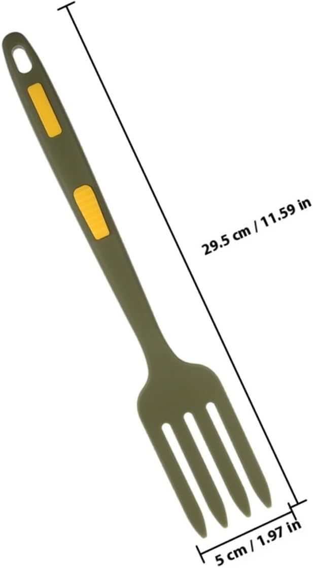 Silicone Pasta Fork and Reusable Dinner Fork Set, Portable Ergonomic Cooking Utensils for Household Salad and Stir-fry, 2pcs Wear-resistant Kitchen Gadget for Everyday Use