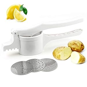 Aardappelpers Maken Stamper Aardappelpuree Wit Multifunctionele Professionele Stamper Aardappelpers met Verwisselbare…