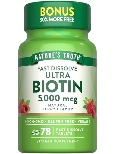 Nature's Truth, �E���g�� �r�I�`���A�i�`�������x���[�A5,000mcg�A78 Fast Dissolve Tablets
