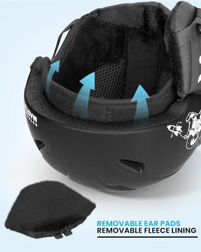 OutdoorMaster Anoa Kids Ski Helmet - Adjustable Snowboard Helmet - Durable PC Shell, Shock-Absorbing EPS Core & Cooling Vents - Certified Snow Sports Helmet for Boys, Girls & Youth - Image 6